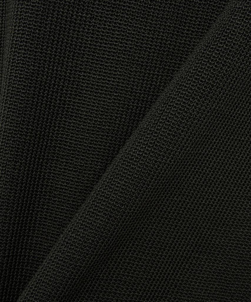 THE SATURDAY EVENING POST Crop Polo Knit_Charcoal