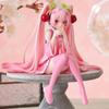 Figurine Anime Hatsune Miku 12cm Robe Rose Modèle PVC Jouets d'Action Rose Cerise Décoration Fleur de Cerisier Collection pour Cadeau d'Anniversaire