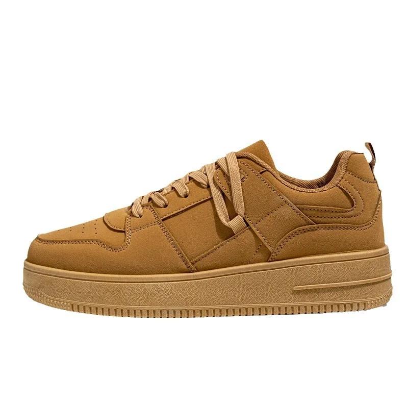 Heren Casual Sportschoenen Comfortabel in Alle Seizoenen Ademend Veelzijdige Sneakers Kaki Air Force Platte Schoenen voor Heren