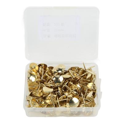 200PCS Thumb Tacks Nonslip Vertical Lines 1.2cm Practical Iron Flat Thumb Tacks for Household