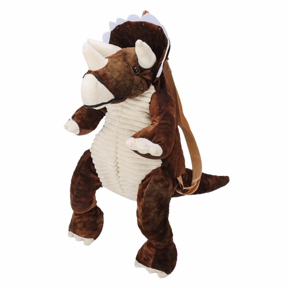 Stylish Creative Cartoon Dinosaur Backpack Simulation Dinosaur 3D Dinosaur Zipper Closure Animal Dinosaur Bag Birthday Gift