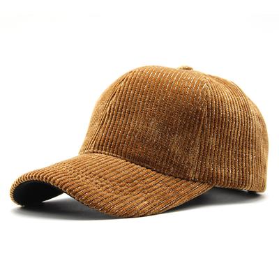 Boné de Beisebol, Boné de Beisebol de Veludo Cotelê de Cor Mista Versátil Xadrez para Frio