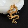 Personality Niche Chinese Dragon Brooch Temperament Ethnic Wind Dragon Totem Corsage Pin Blazer Versatile Accessories