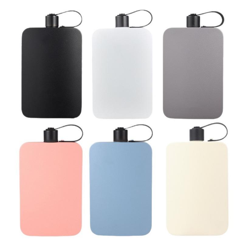 1PC 500ml 304 stainless steel thickened portable small wine jug personalized outdoor large-capacity men's and women's flat kettle