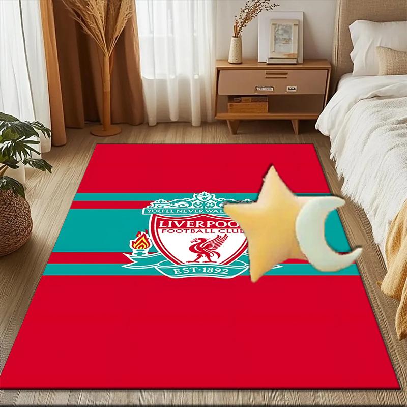 Liverpool Football Club Rug Game Carpet, Floor Mat for Bedroom Living Room Entryway Rug, Home Decor Idea Gift for Christmas Birthday