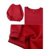 Girls' Stylish Round-Neck Sweatshirt, Casual Print Top