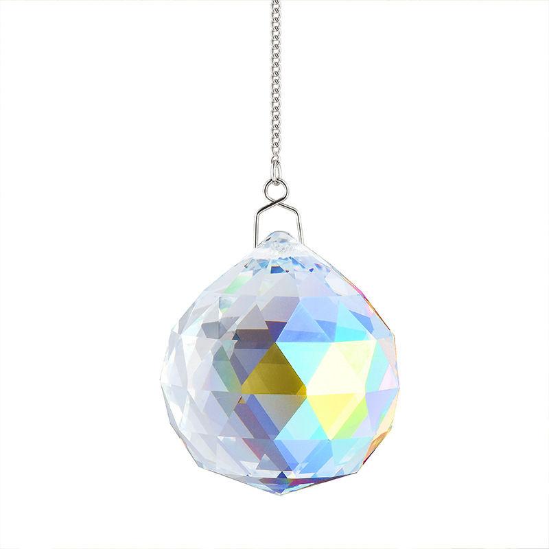 Crystal Ball Machine Sunshine Catcher with Chain Decoration Prism Window