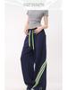 Women's Summer Trendy Side-Striped Wide-Leg Sports Pants