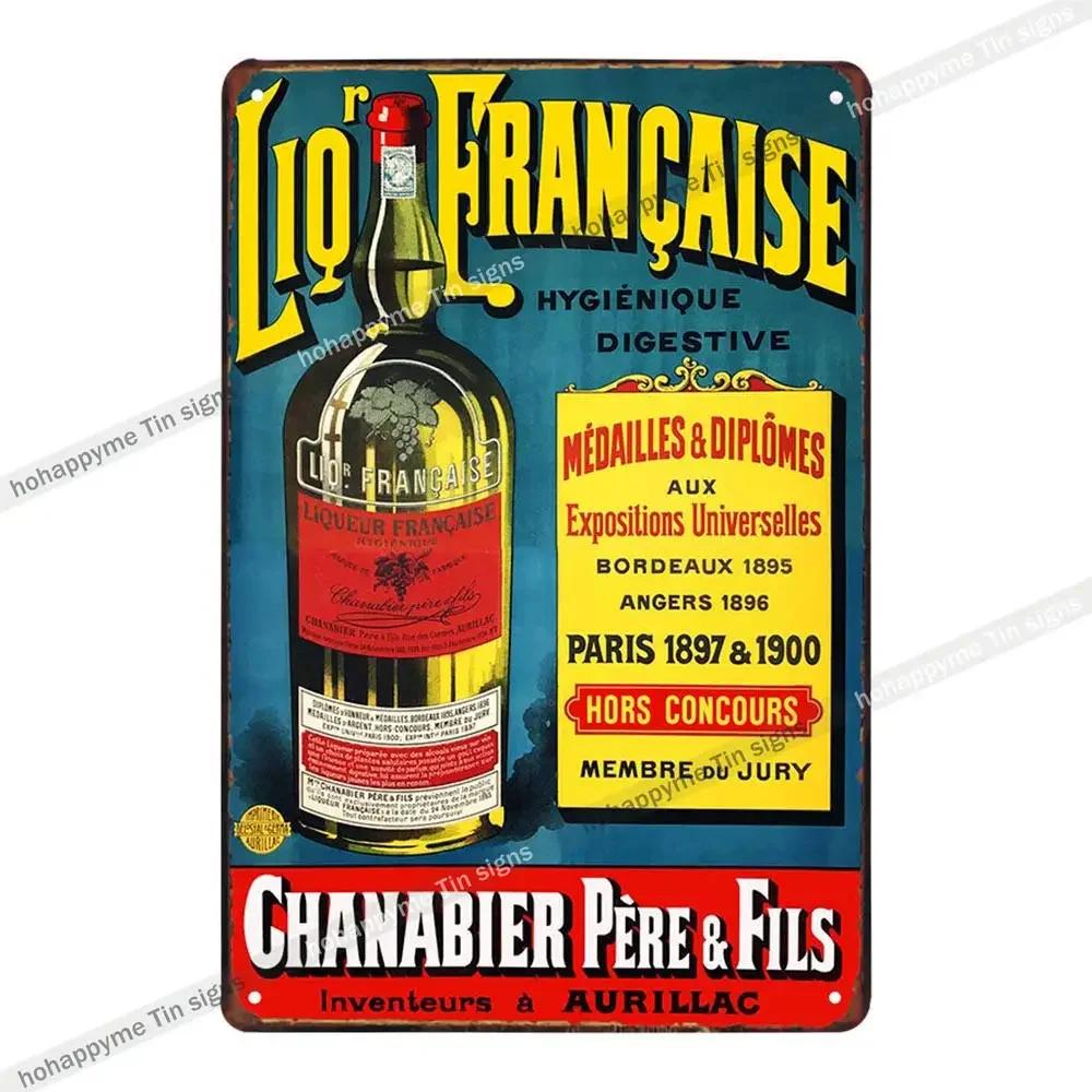Bar Metal Wall Art Decoration Plaque Signs Champagne Whisky Grape Wine Pub Club Cafe Poster Iron Painting Home Decor 20x30cm