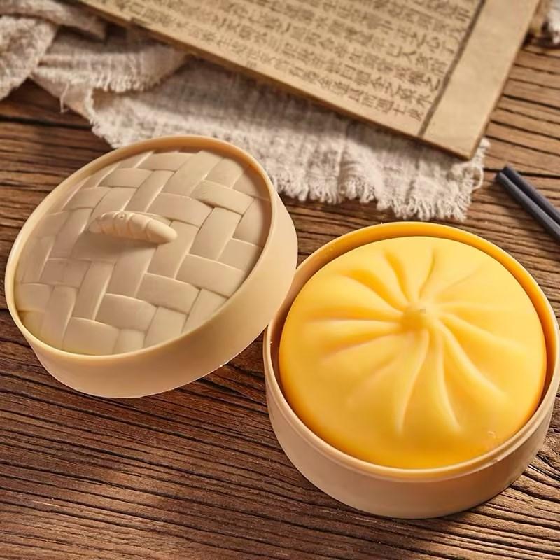 Simulated Soft Dumpling Squishy Stress Ball Funny Squeezing Decompression Ball Squeeze Fidget Gift Creative Birthday Gifts Favor