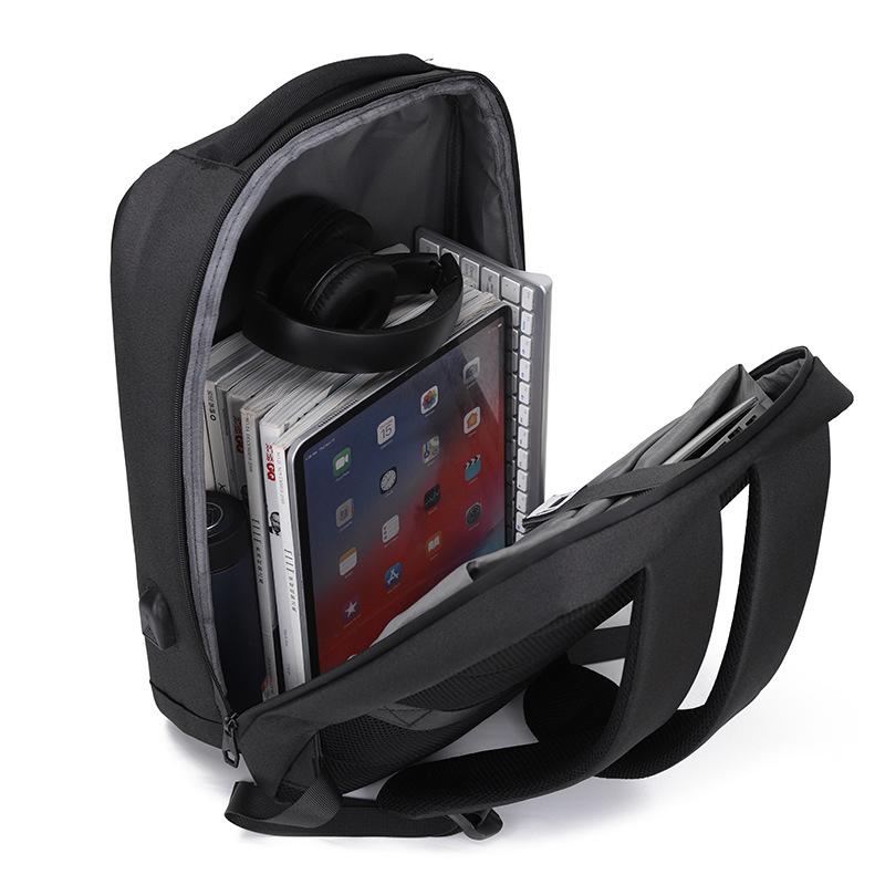 High-End Waterproof Reflective Men's Backpack: Customizable Hard Shell for Business & School