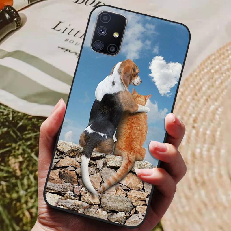 For Samsung Galaxy M51 Case Wolf Cartoon Silicon Soft TPU Back Cover For Samsung M51 Phone Cases GalaxyM51 M 51 M515F Coque