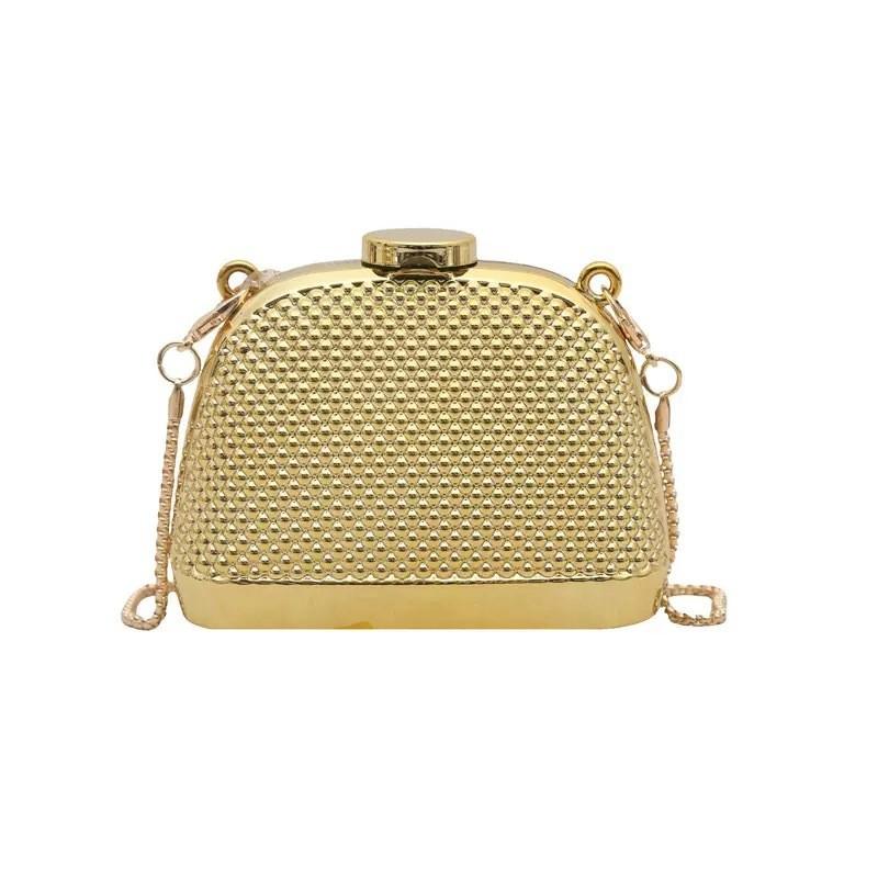 Pu Shell Shape Mini Clutch With Chain Strap For Evening Party And Daily Use