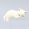 Ornement de Voiture Léger Mini Figurine de Chat Décoration d'Écran d'Ordinateur Bureau Accessoires de Tableau de Bord de Voiture