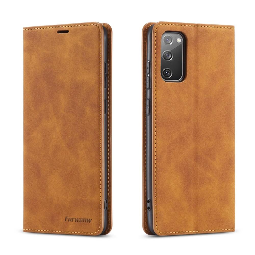 Lærdeksel for Samsung Galaxy A72 A52 A42 A32 A22 4G A12 5G A03s A04S A21s Flip-deksel S21 S20 Ultra FE S10 S9 S8 Plus S7 Edge