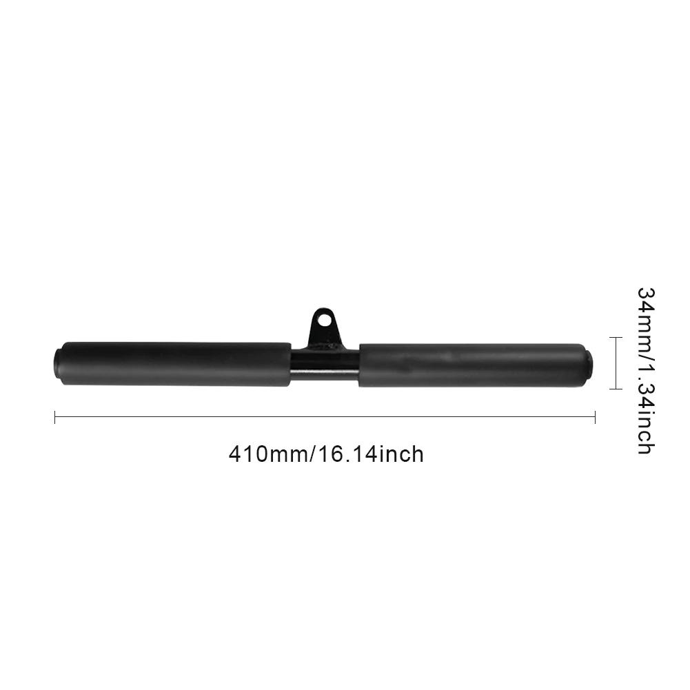 Gym Rotating Straight Bar with Non-Slip Grip Triceps Biceps Training Rowing Handle Muscle Pulling Bar for Pulley Cable Machine