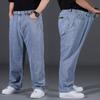 Spring Men's Pants Oversize Jeans Men Streetwear Plus Size Cotton Loose Jeans Pants Casual Cargo Pants Breathable Big Fat Trousers
