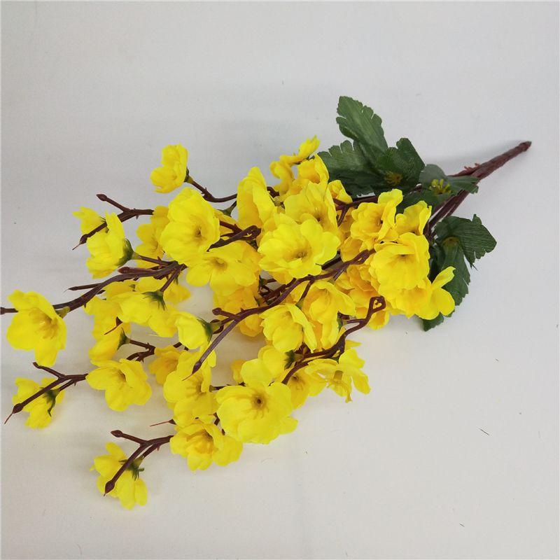 Realistic 43cm Artificial Plum Spring Blossom For Beautiful Home Garden Decoration