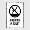 Funny Toilet Metal Painting Tin Sign Retro Picture Vintage Corrosion Plaque Board Man Cave Cafe Bar Cinema Bathroom Wall Decor