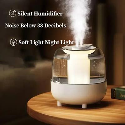 4L Large Capacity Humidifier USB Aroma Humidifier Home Air Humidifiers Air Purifier with LED Lamp Humidifier Desktop Mist Maker