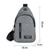 Men's Chest Bag New Fashion Korean-Style Casual Sports Water-Proof Shoulder Crossbody Bag Cross Body Chest Bag For Male