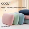 Ice Silk Cooling Pillow With Cool Touch Surface Soft Neck Support For Home Sleep Office Nap Short Trips