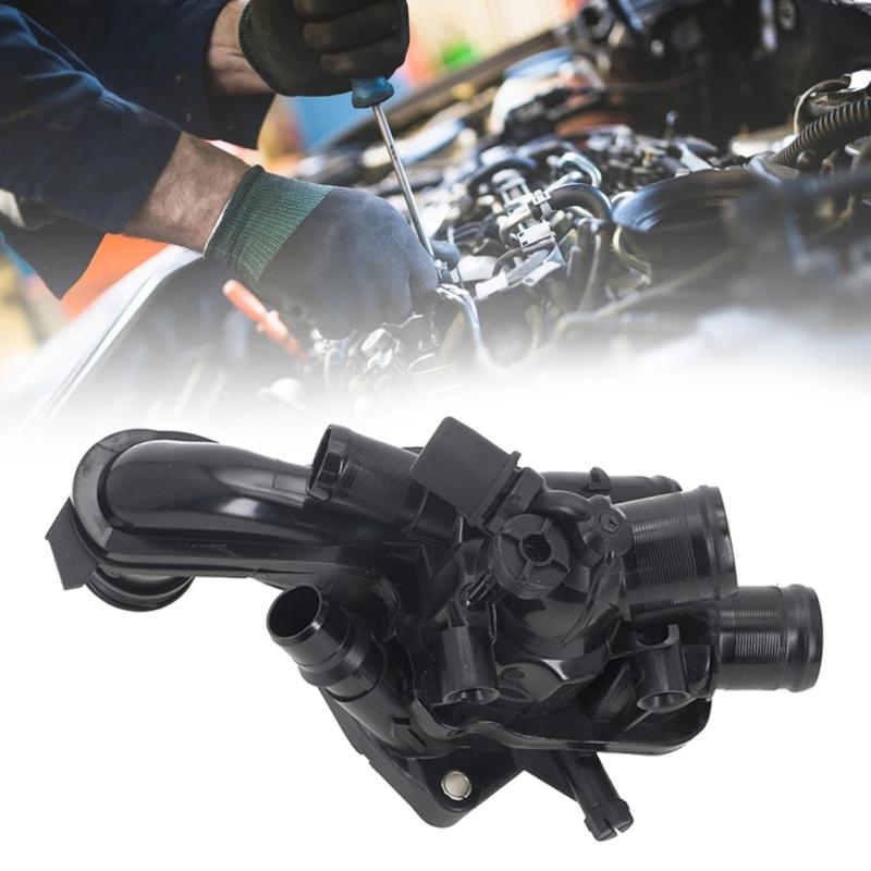 Engine Coolant Thermostat Housing for 207 208 308 9808647080 Replacement Thermostat Housing Assembly Auto Part