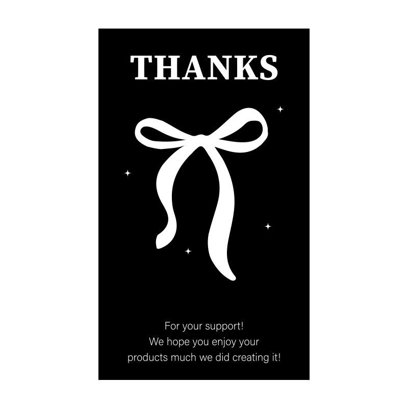 50-pack Airplane-Themed Thank You Box Sealing Stickers for Packaging and Decoration