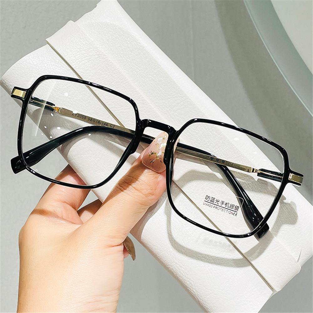 Style Square Oversized Transparent Glasses Nearsighted Glasses Eyewear Myopia Glasses for Women