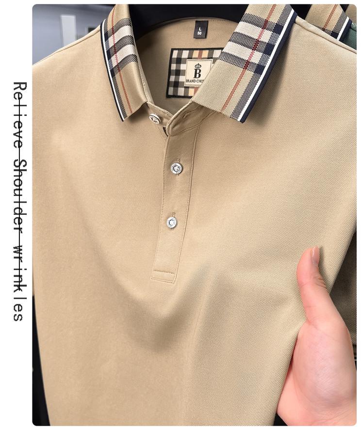 Men's Summer Short-Sleeve Polo Shirt - Mature, Versatile Business Casual Wear