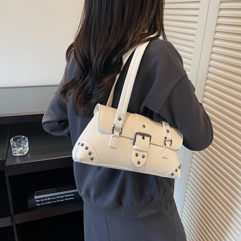 Pu Leather City Crossbody Bag With Studded Details For Daily Use And Fashion Accessory