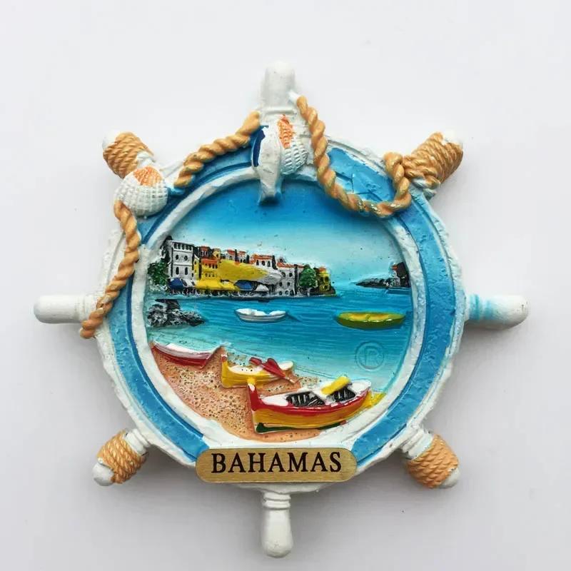 Aimants de réfrigérateur Bahamas Souvenirs touristiques Aimants pour réfrigérateurs Autocollant magnétique Danse folklorique créative Décoration Maison Cuisine