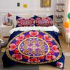 Colorful Mandala Three-Piece Design  Kid'S And Adults' Bedroom Decor, Exquisite Three-Piece Bedding Set Gift