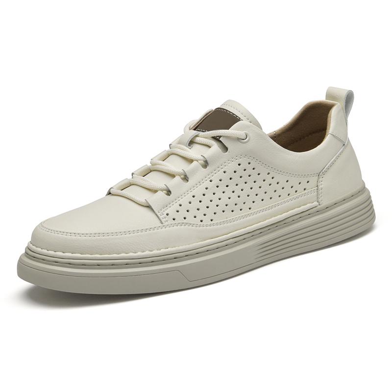 Fashion Genuine Leather Men's Sneakers Casual Sports Shoes Lightweight Male Oxford Shoes New Design Men Vulcanize Shoes Treking Footwear