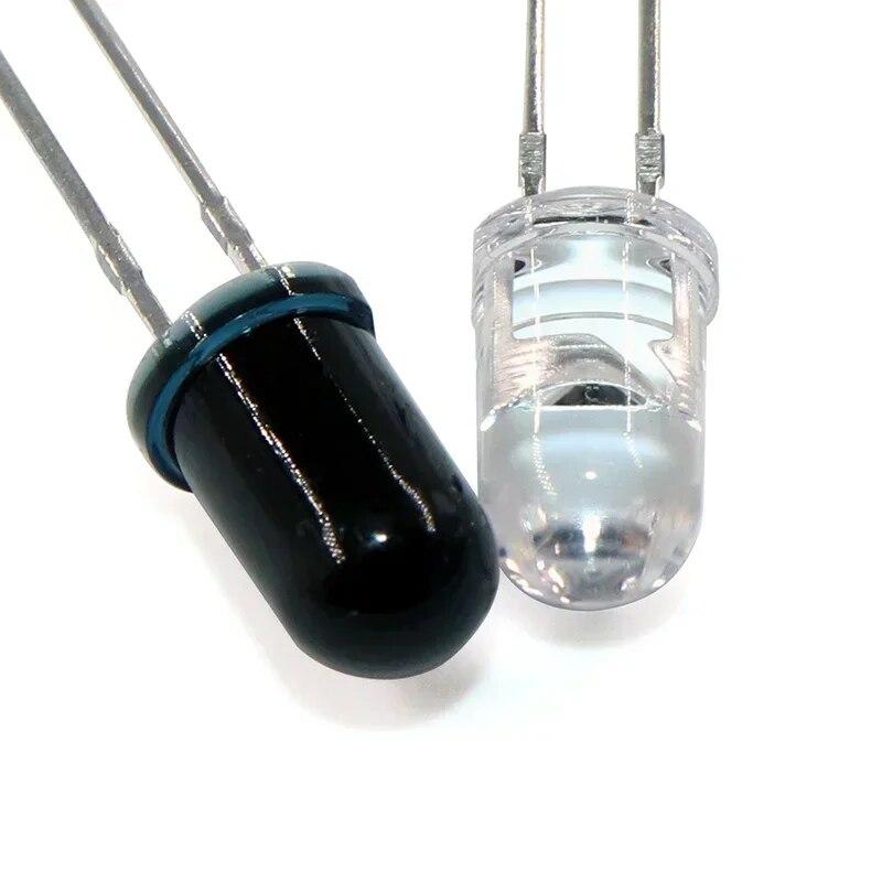 10er Set 5mm 3mm 940nm LED Diode Infrarot Sender & Empfänger Diode 1,4-1,6V 20MA