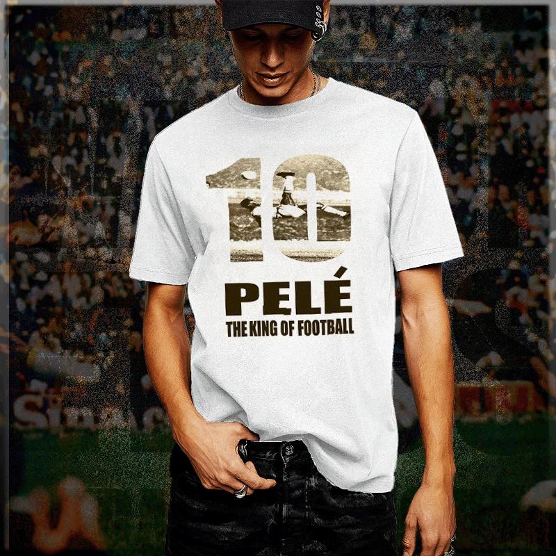 Soccer T-shirt S-3XL, Pele Brazilian Retro Football Legend, World Cup, Brazil