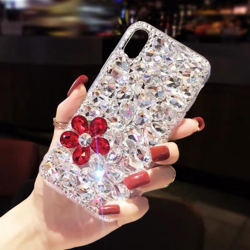 Flower Rhinestone Phone Case Is Suitable For Apple 17Promax Luxury Iphone13/12/11/Xr Full Diamond 16.