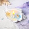 High Quality Decorative Aesthetic Handmade Seashell Crystal Candles for Relaxation Decor