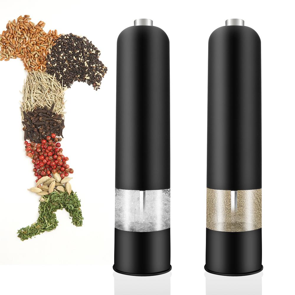 Ustensile De Bucătărie Rasnita Mirodenii Accesorii De Bucătărie Cu Lumină LED Sticlă De Condiment Moara De Sare De Piper Electrică