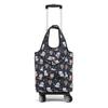 Universal Folding Shopping Cart with Telescopic Handle and Aluminum Alloy Frame - Portable Four-Wheel Trolley with Shopping Bag
