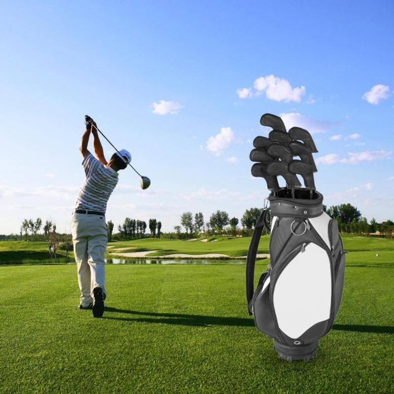 10pack Elastic Golf Club Head Covers Protective Sleeves with Dustproof for Drivers Soft Inner Lining