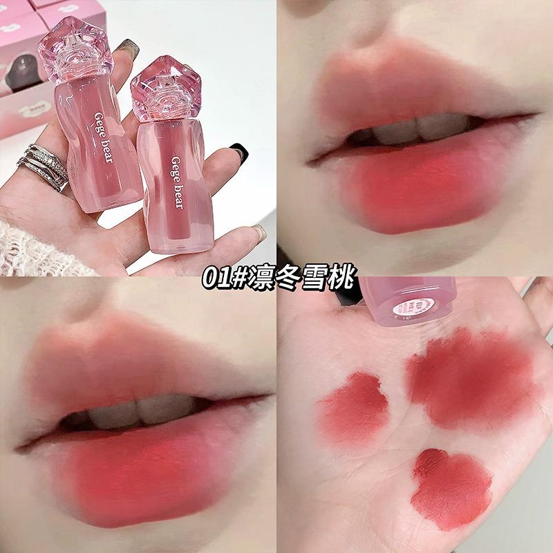 Gege Bear Velvet Matte Lip Mud High Pigment Long Lasting Lip Tint