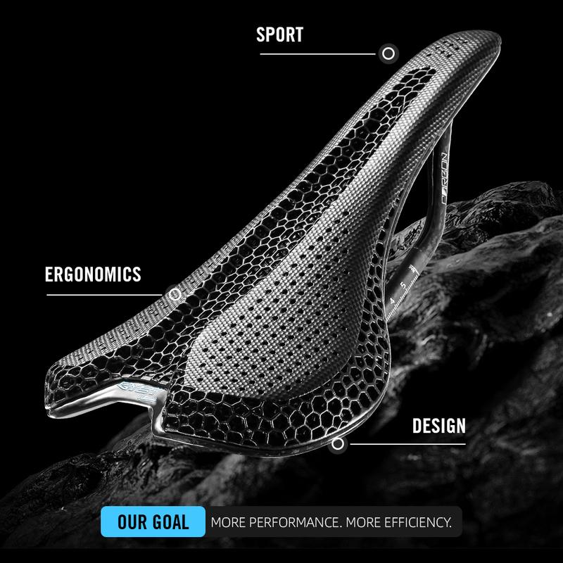 RYET Carbon 3D Printed Saddle Ultralight 190g 7*9 Bike Seating For Men Women Triathlon Road MTB Mountain Gravel Cycling Parts