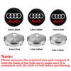 4pcs 56/60/63/65/68mm Wheel Center Caps Sticker Car Hub Cover Decoration for AUDI S RS A3 A4 B8 8P 8V A6 A5 Q5 B7 B6 B9 Q7 A1 A7