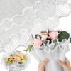 28cmx450cm Flower Wrapping Paper Pearl Wave Yarn Flower Packaging Lace Mesh Florist Handmade Bouquet Gift Packaging Supply Decor