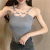 Black Tops For Women Sexy Tank Tops Inner Wear Sling Retro Fashion Vest For Girls