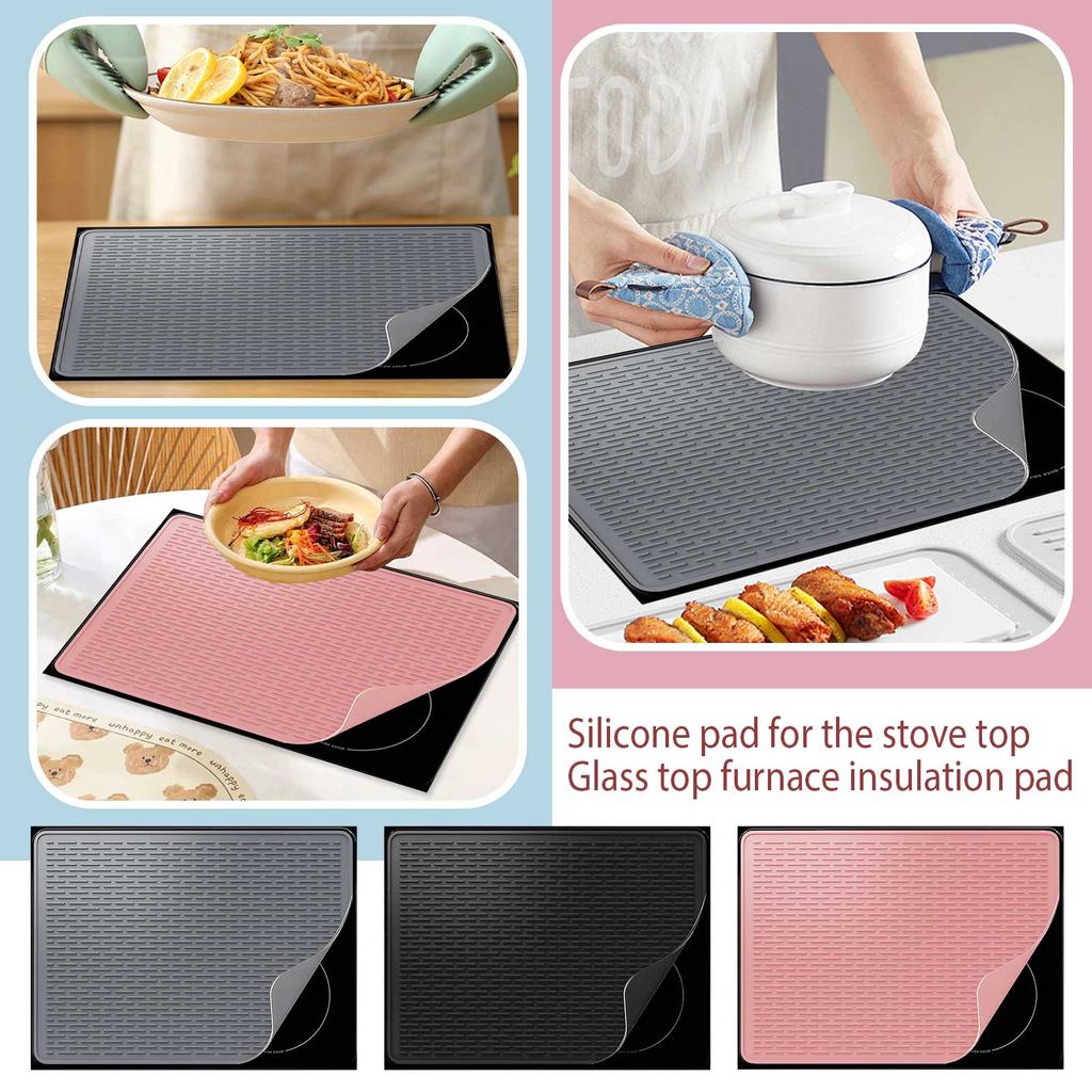 Silicone Stove Mat - Electric Stove Protective Cover For Top Surface, Suitable For Glass Top Stoves As A Heat-Resistant Pad,