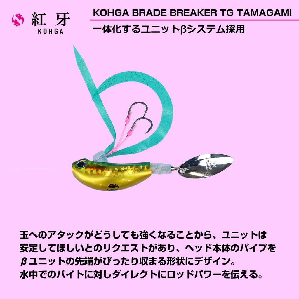 Daiwa Lure Koga Blade Breaker TG Tamakami Amadai Tune 120G Keimura Silver