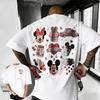 Summer 2026 Disney Cute Mickey Mouse Print Tshirt 100 Pure Cotton Shortsleeved Casual Loose Breathable Top Unisex