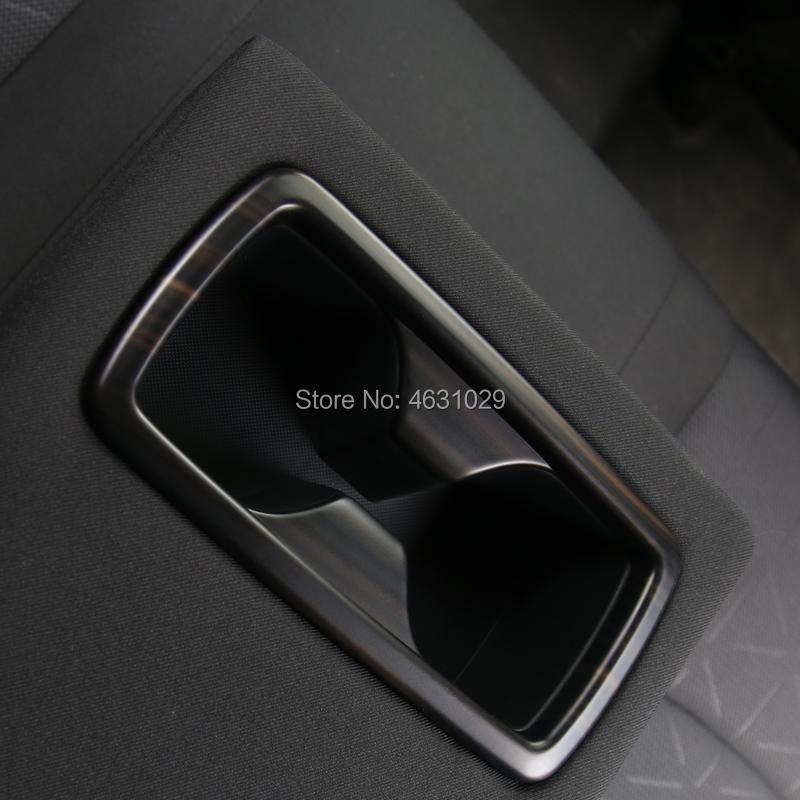 For Toyota RAV4 -2023 ABS Rear Center Armrest Water Cup Frame Rear Drain Cup Frame Decoration Stickers